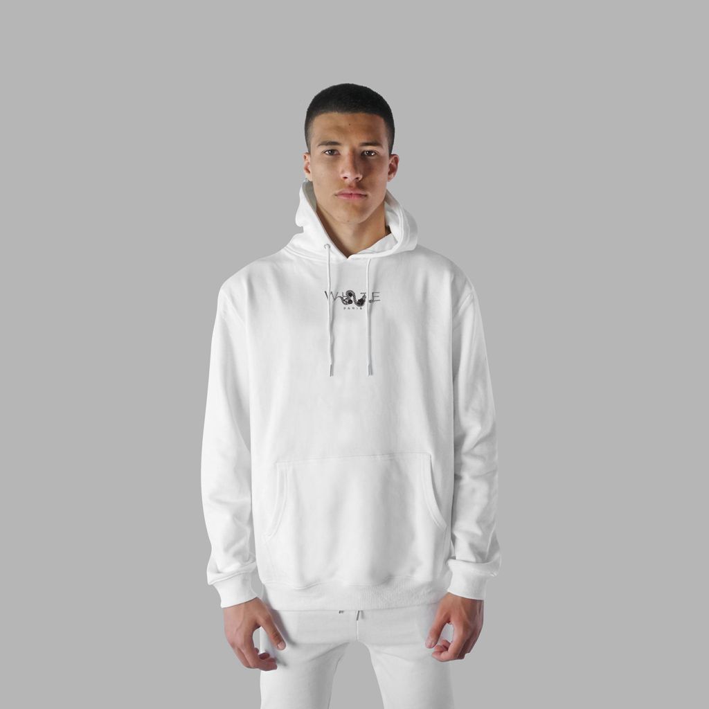 White Blvck Bold Snake Floral Hoodie Singapore | 043956-HPA