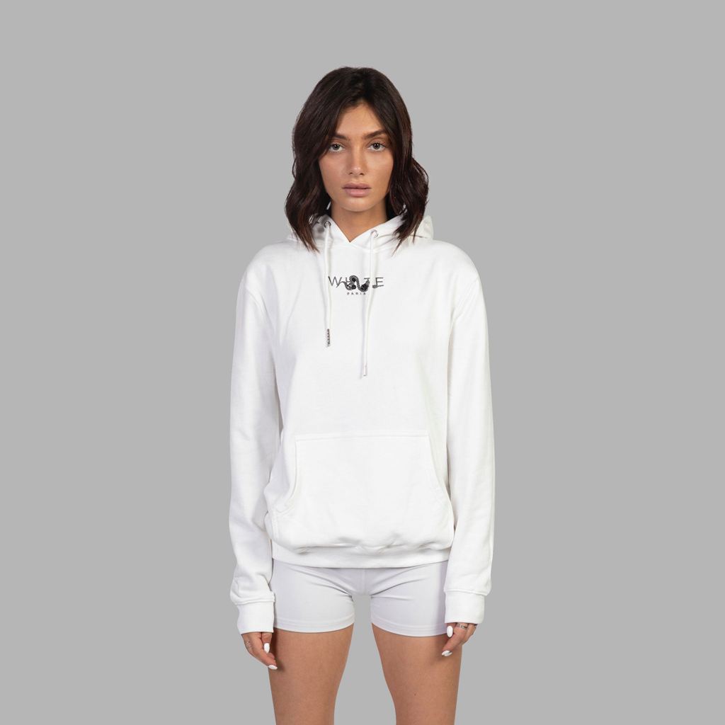 White Blvck Bold Snake Floral Hoodie Singapore | 475082-FJL