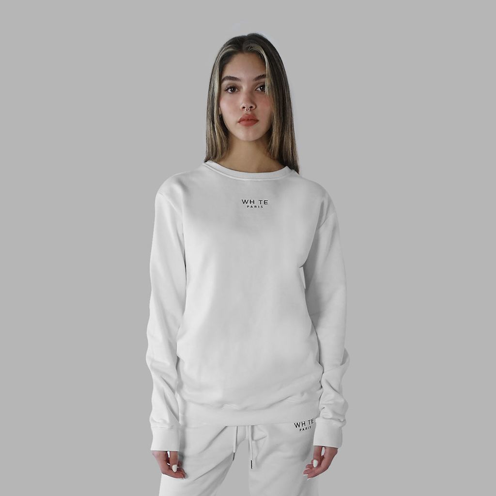 White Blvck Minimal Sweater Singapore | 039528-WLD