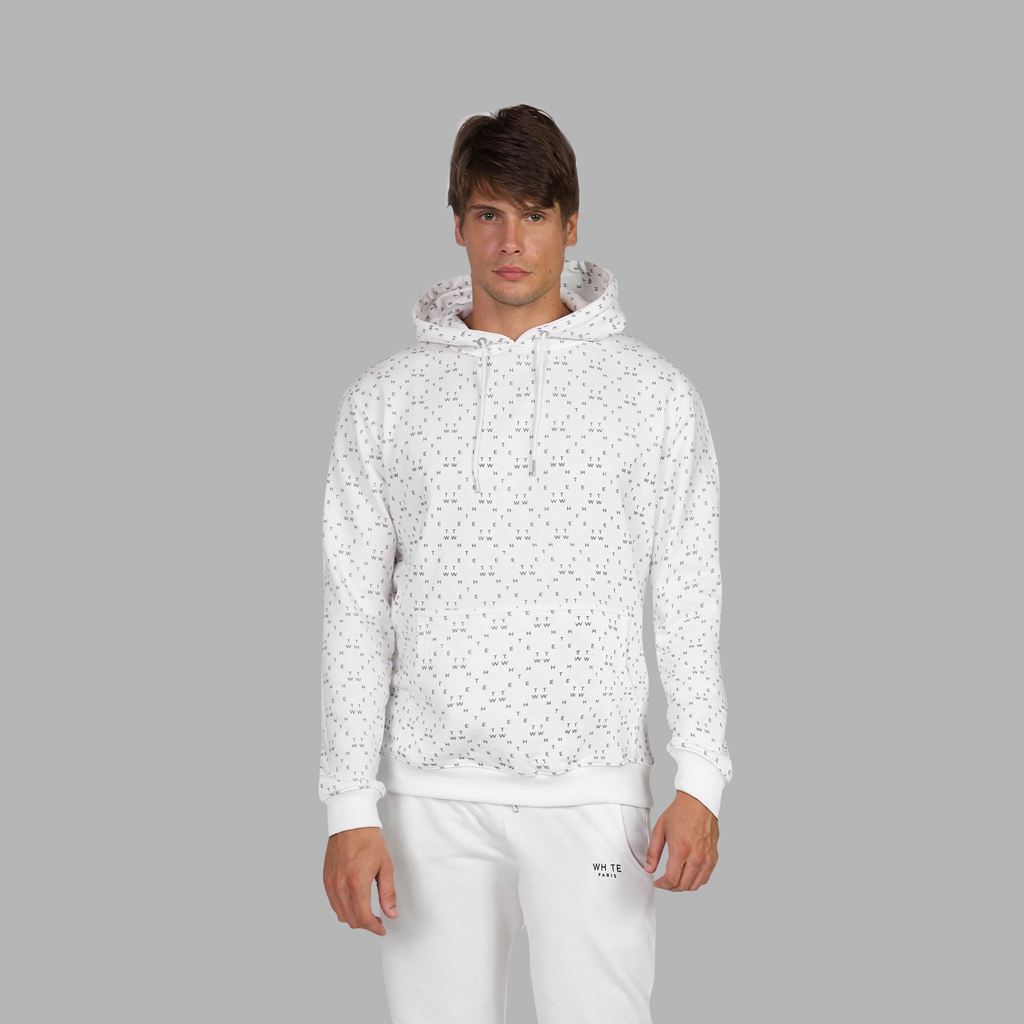 White Blvck Monogram Hoodie Singapore | 794210-MON