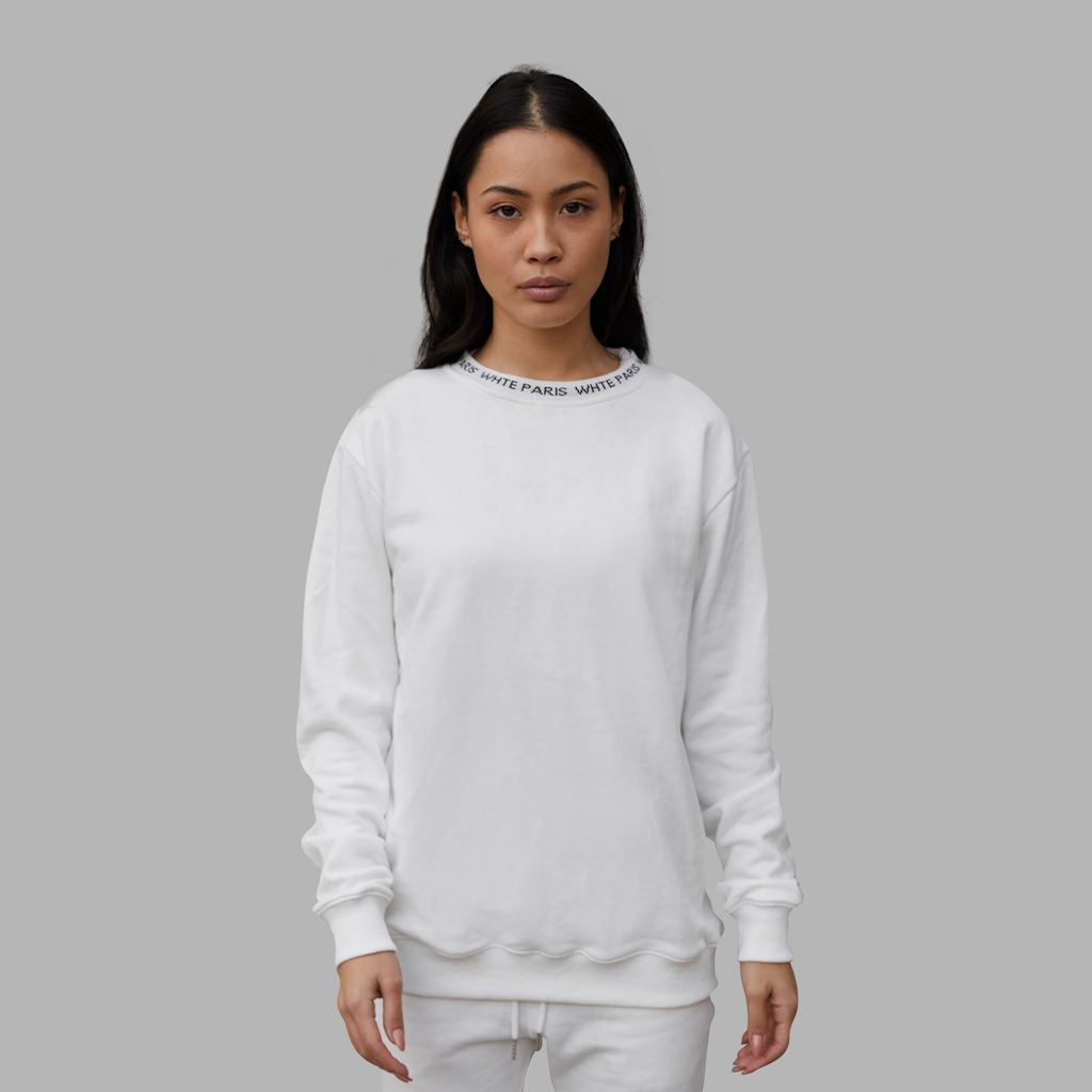 White Blvck Neck Sweater Singapore | 817460-VNX