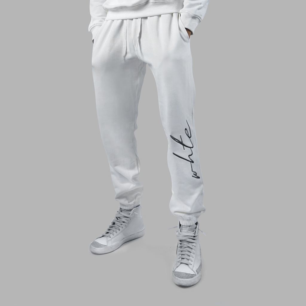 White Blvck Oversized Signature Sweatpants Singapore | 713856-DMU