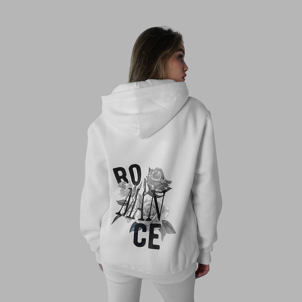 White Blvck Romance Zipper Hoodie Singapore | 654382-TGR