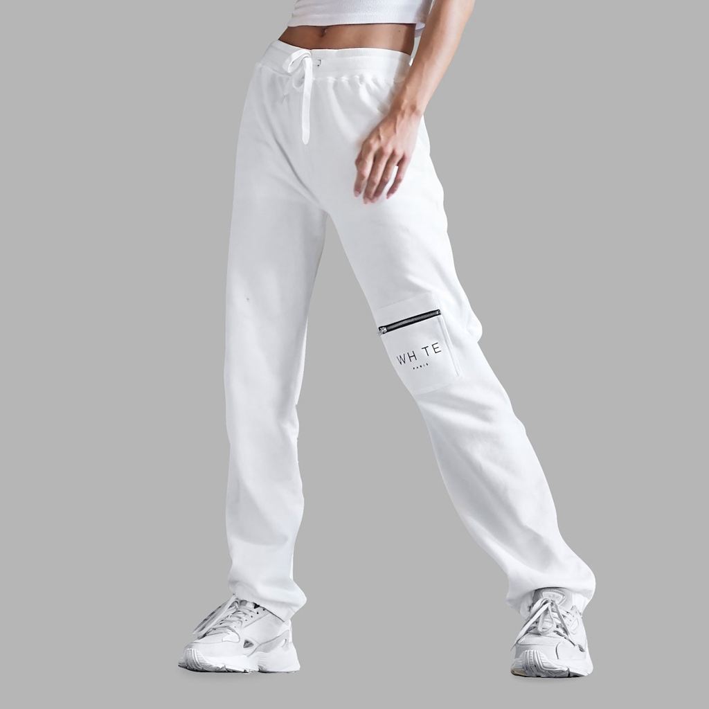 White Blvck Zip Pocket Sweatpants Singapore | 216705-LOY